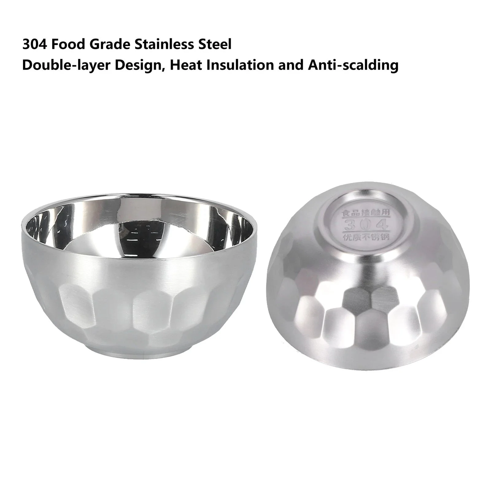 10pcs Stainless Steel Double Wall Heat Insulated Bowls - Image 5