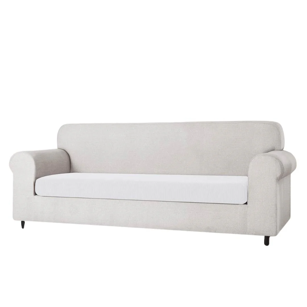 2 Seater Slipcover for Loveseat Couch - White