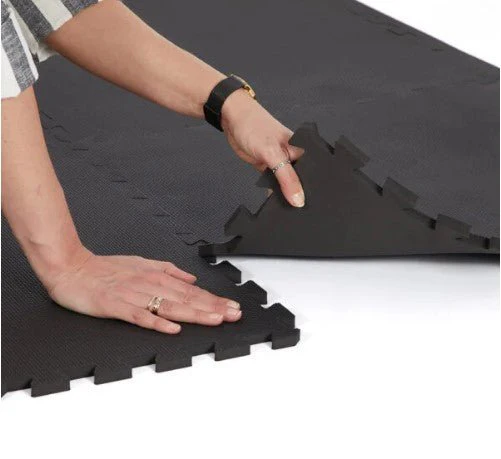 20 Black Interlocking Foam Mats - 30cm x 30cm tiles - Image 6