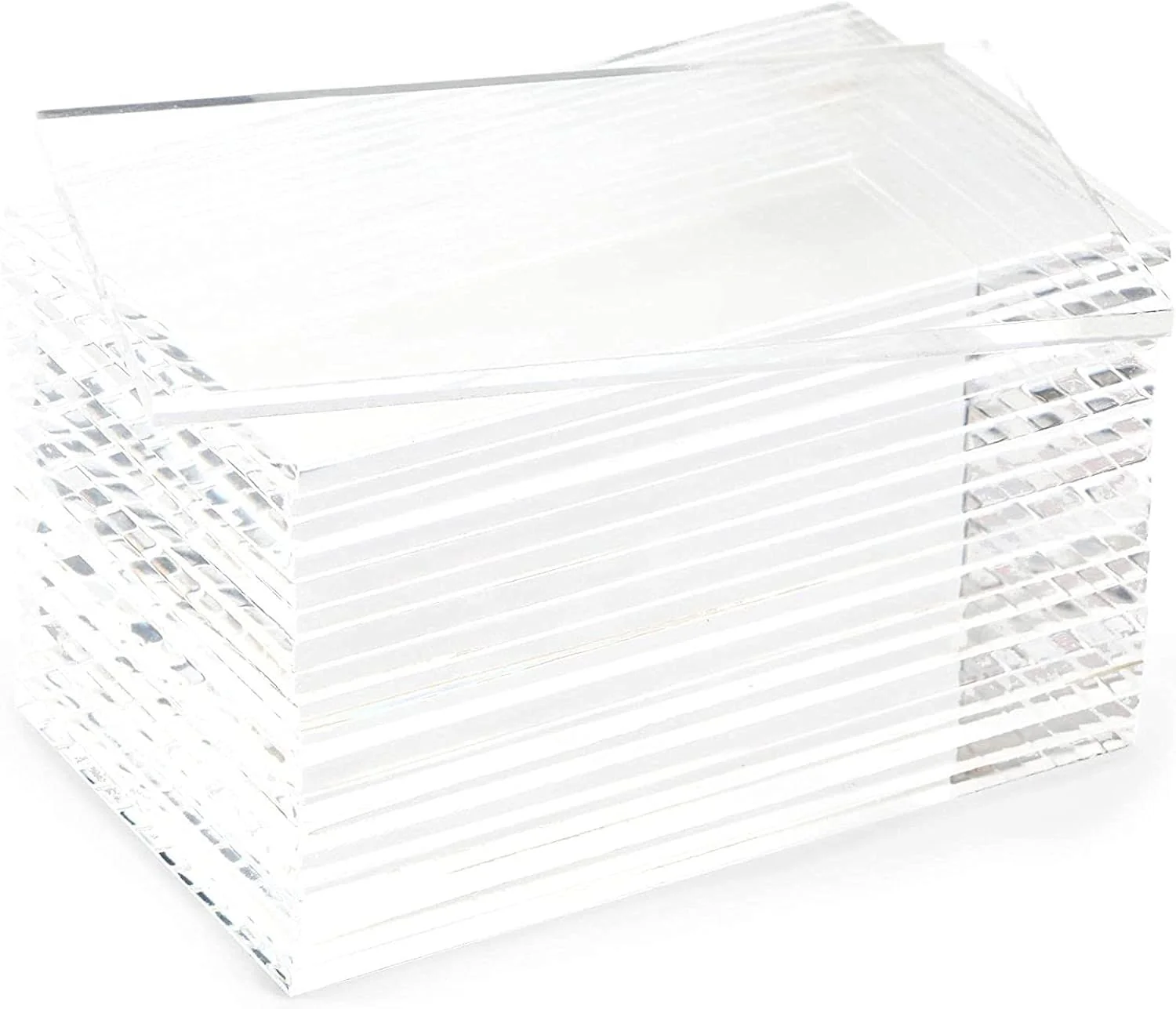 20-Pack of Rectangular Acrylic Wedding Place Cards - 9x5cm Each - Image 4