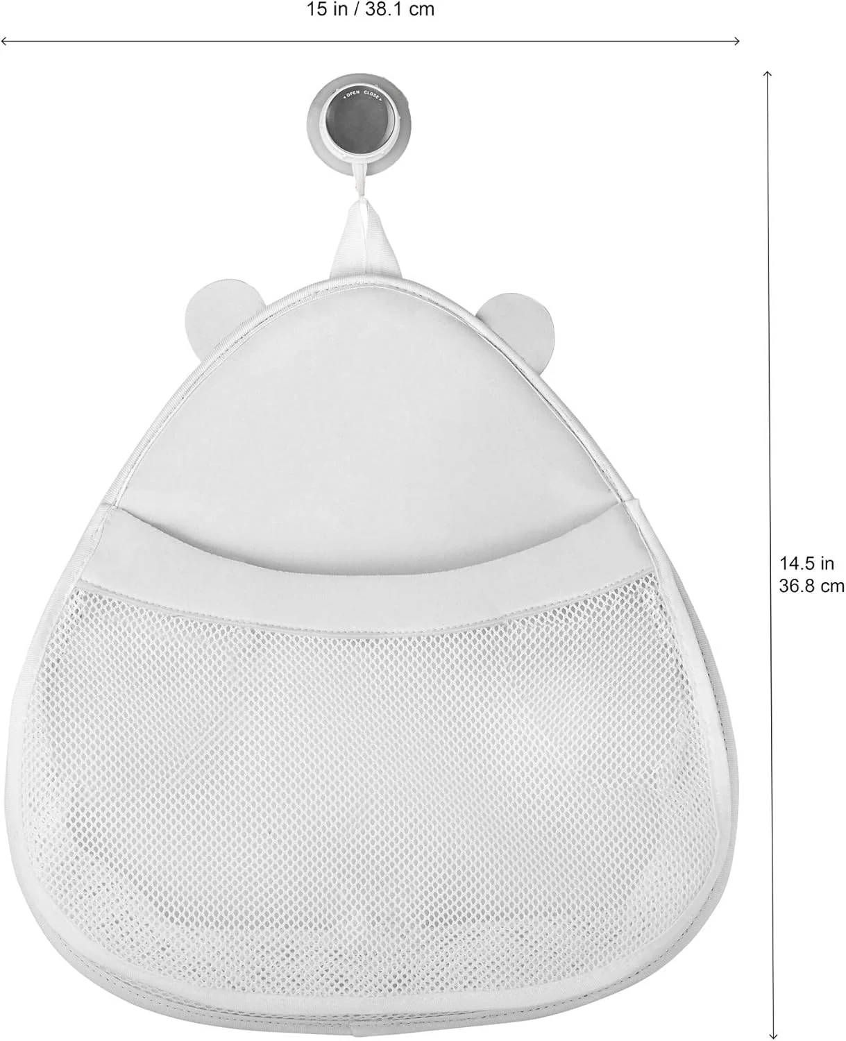 3 Sprouts Baby Bath Toy Bag for Bath Toys - Polar Bear - Image 3