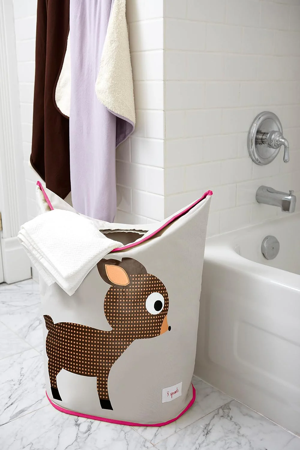 3 Sprouts Baby Laundry Basket - Deer - Image 6