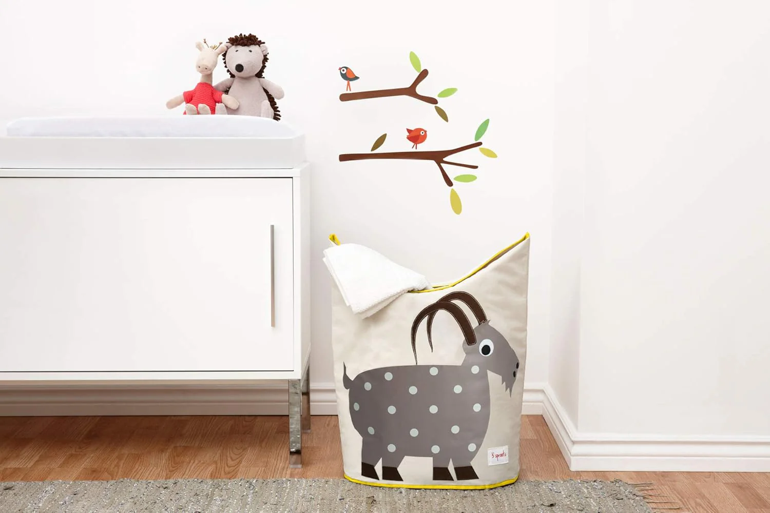 3 Sprouts Baby Laundry Basket - Goat - Image 5