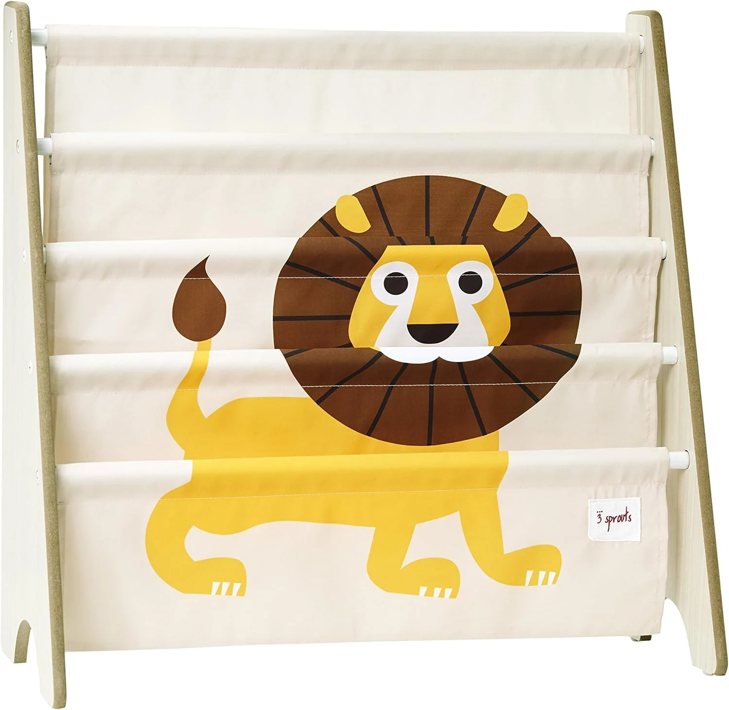 3 Sprouts Children Canvas Book Rack - Various Animal Characters - Image 2