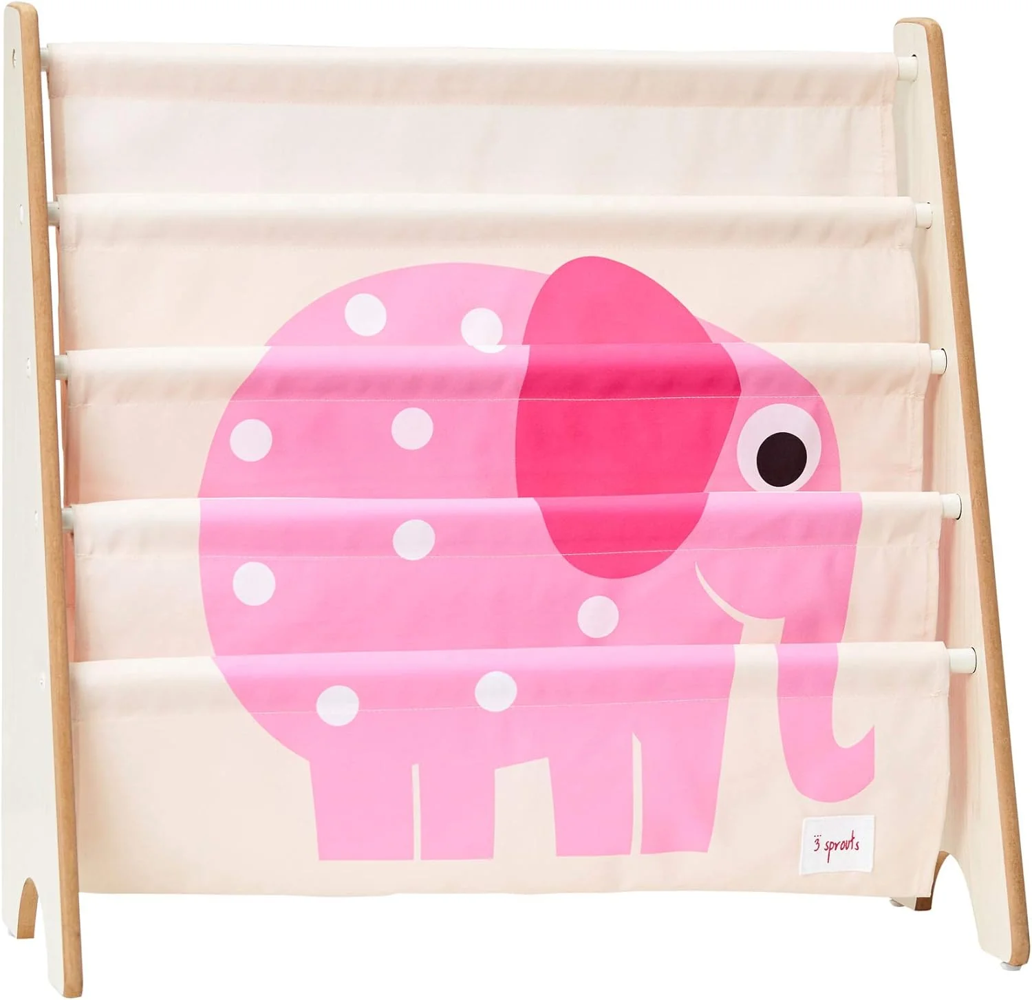3 Sprouts Children Canvas Book Rack - Various Animal Characters - Image 3
