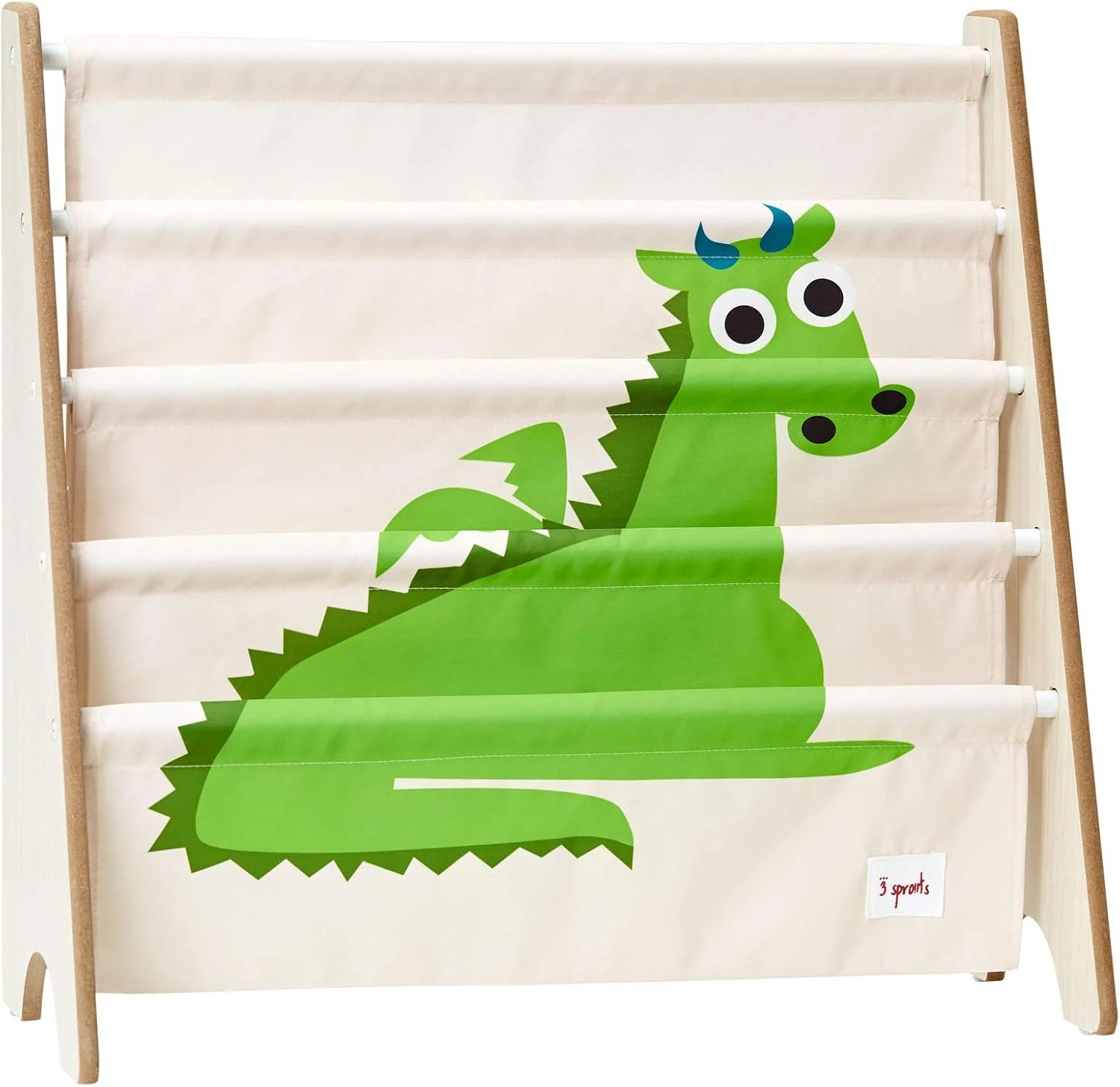 3 Sprouts Children Canvas Book Rack - Various Animal Characters - Image 4