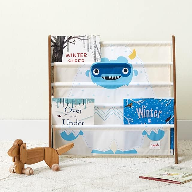 3 Sprouts Children Canvas Book Rack - Various Animal Characters - Image 6
