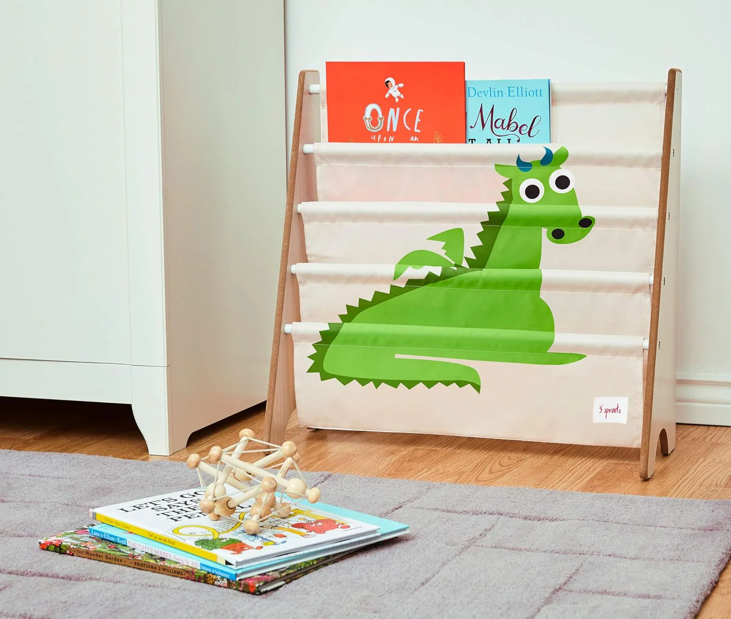 3 Sprouts Children's Book Rack - Dragon - Image 4