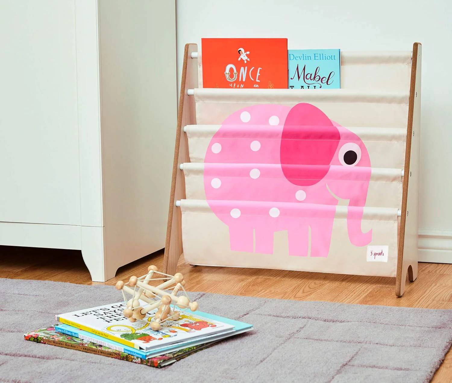 3 Sprouts Children's Book Rack - Elephant - Image 2