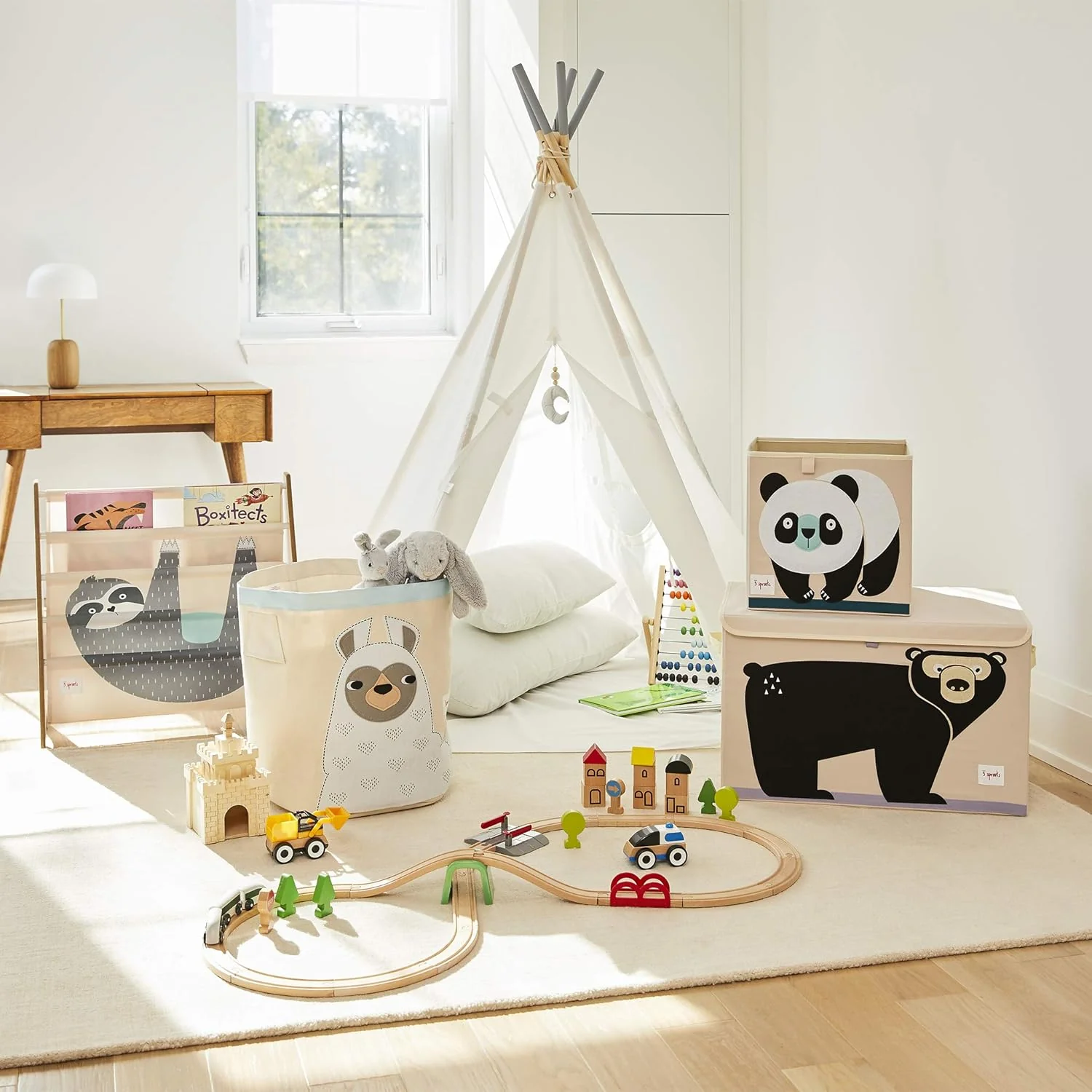 3 Sprouts Children's Book Rack - Sloth - Image 5