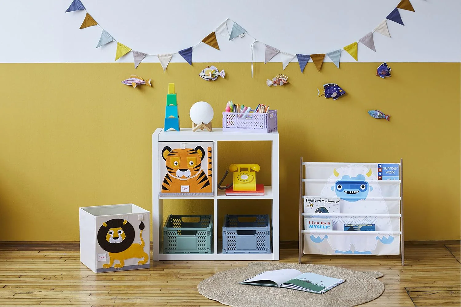 3 Sprouts Children's Book Rack - Yeti - Image 5