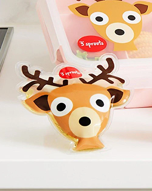 3 Sprouts Ice Pack – Reusable Lunch Bag Cooler - Deer - Image 3