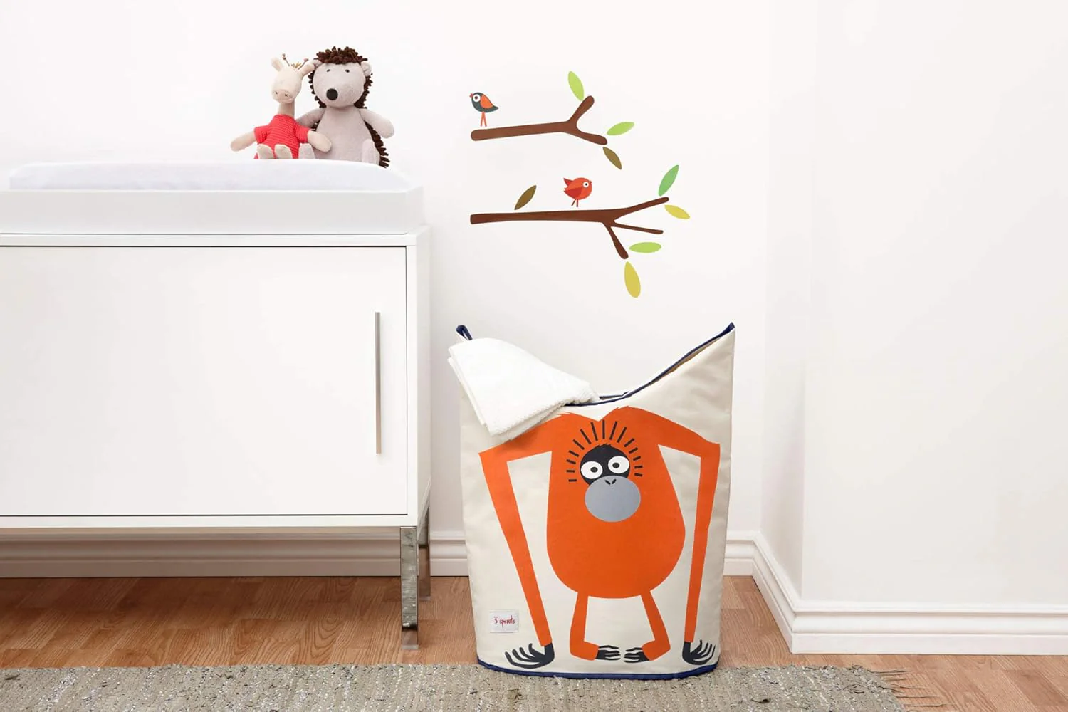 3 Sprouts Laundry Hamper Bin - Orangutan - Image 3