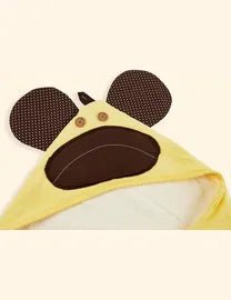 3 Sprouts Monkey Hooded Bath Towel 18months+ - Image 2
