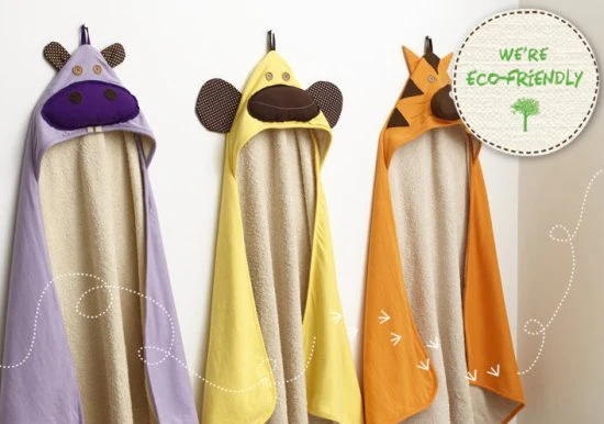 3 Sprouts Monkey Hooded Bath Towel 18months+ - Image 3