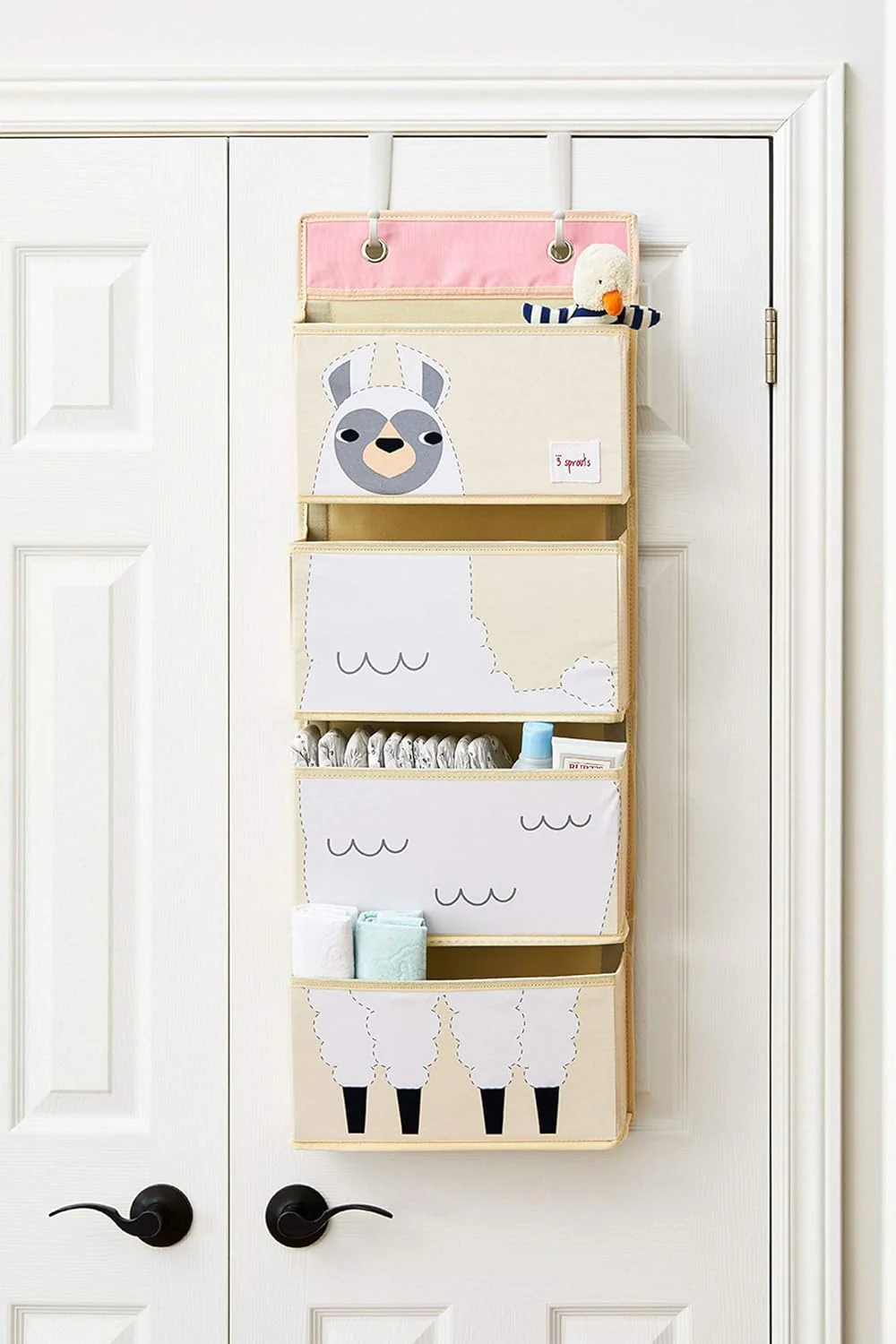 3 Sprouts Over Door Storage Organiser - Llama - Image 2