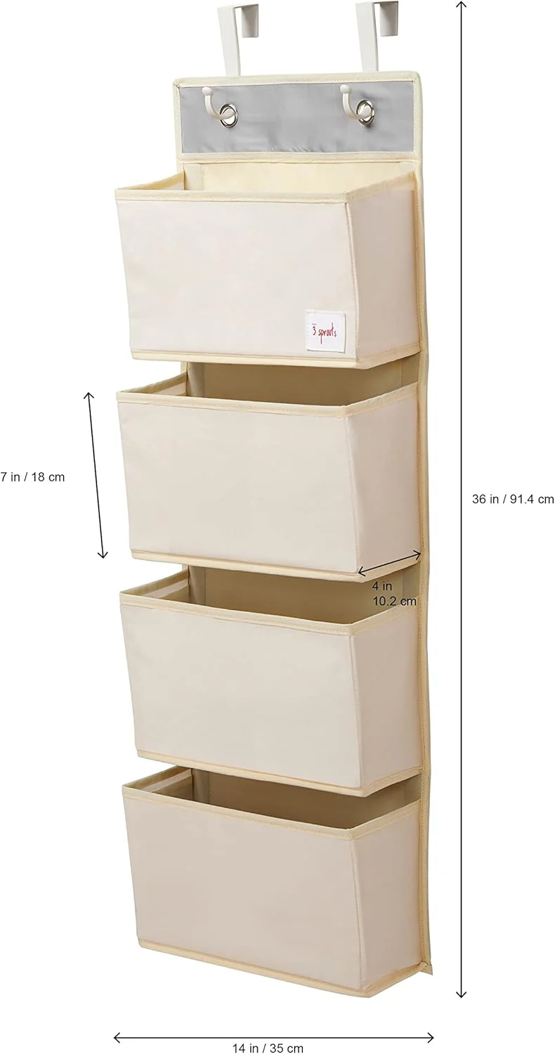 3 Sprouts Over Door Storage Organiser - Otter - Image 3