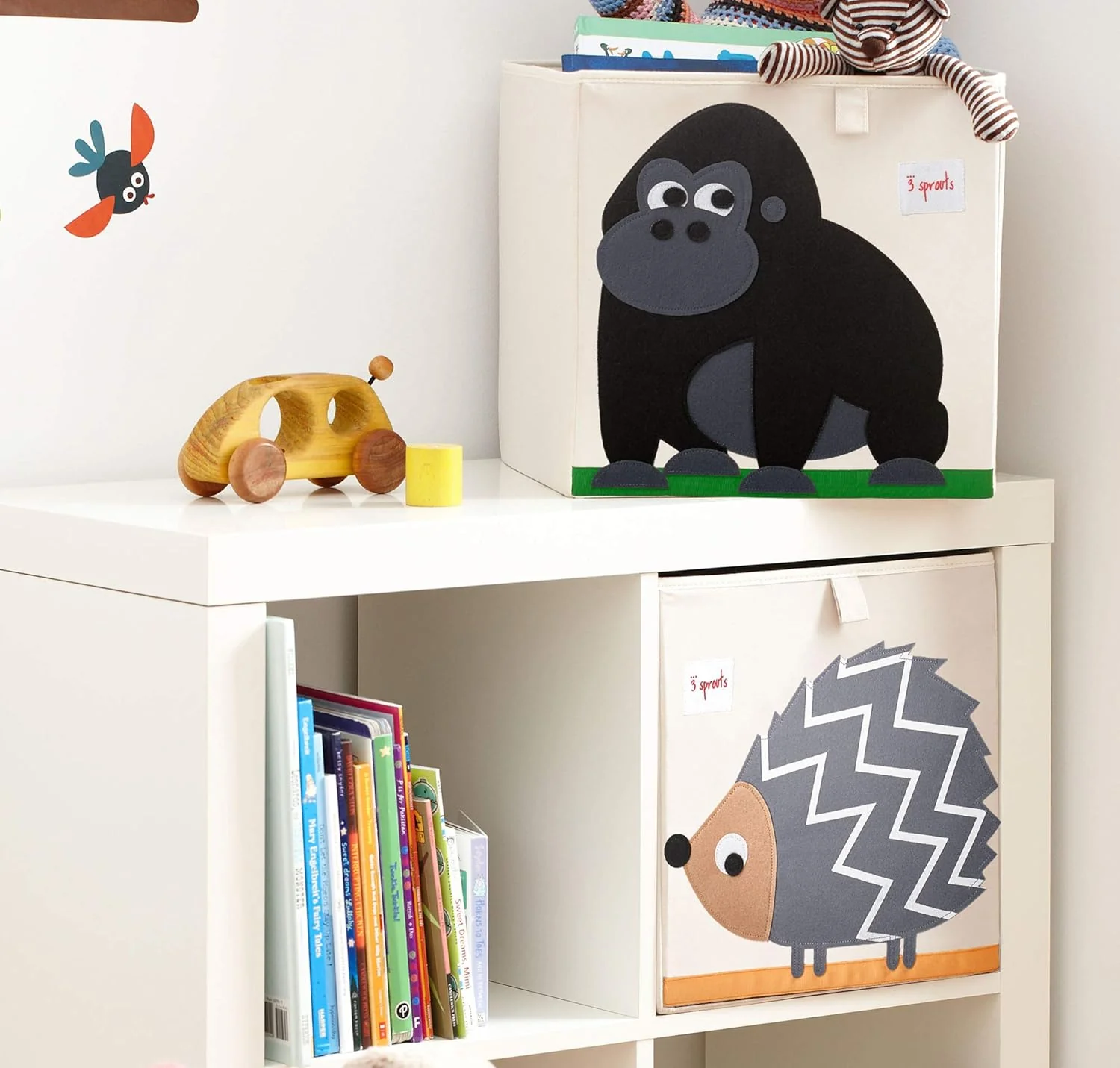 3 Sprouts Toy Storage Cube - 13 inch - Gorilla - Image 3