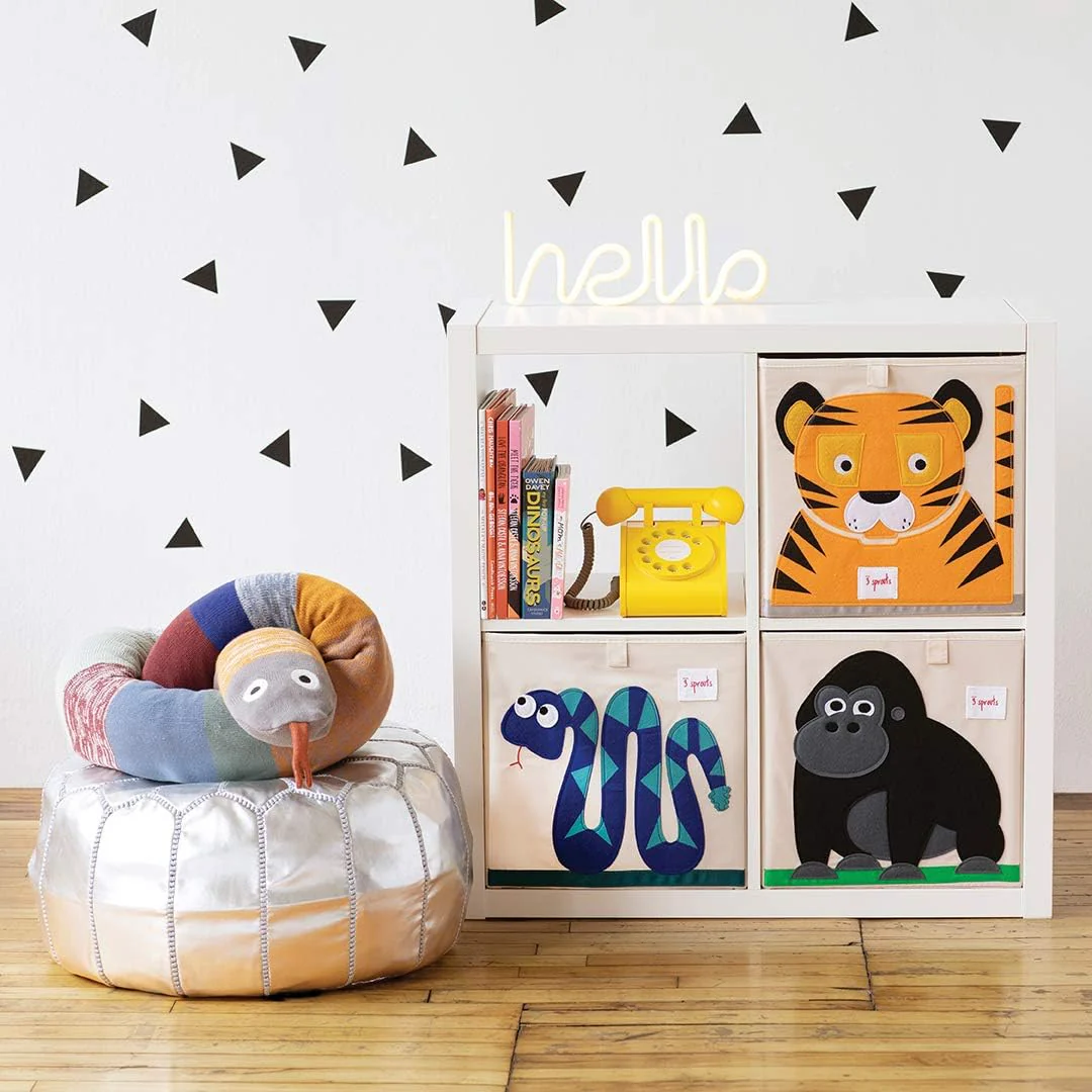 3 Sprouts Toy Storage Cube - 13 inch - Gorilla - Image 4