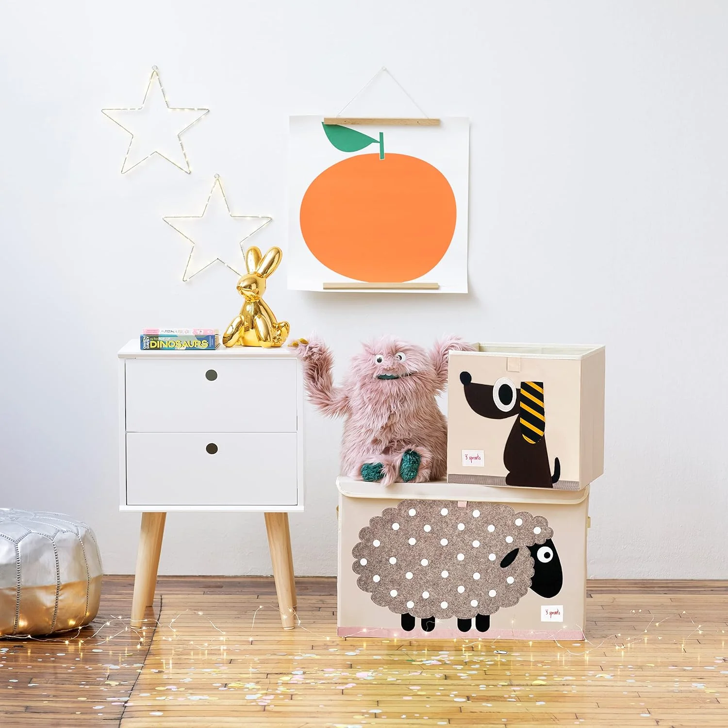 3 Sprouts Toy Storage Cube - Dog - Image 4