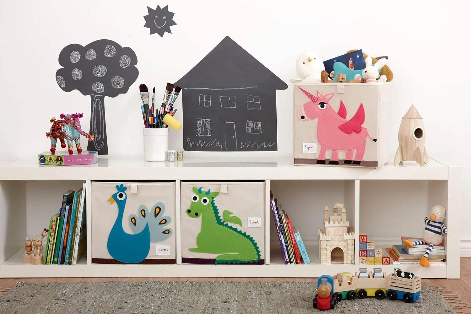 3 Sprouts Toy Storage Cube - Dragon - Image 4