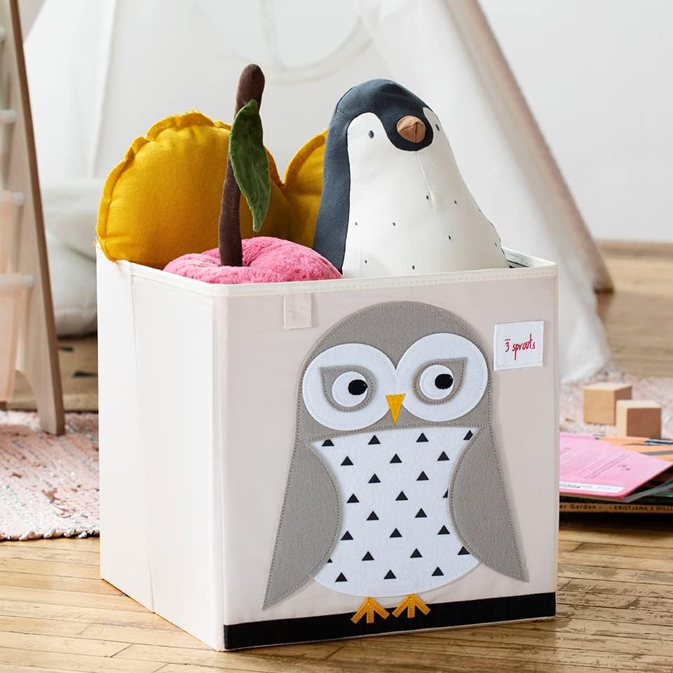 3 Sprouts Toy Storage Cube - Owl - Image 5