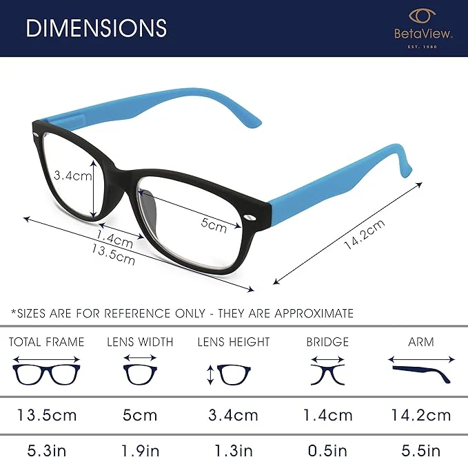 4 Pack Reading Glasses With UV Protection Unisex (+2.00) - Image 3