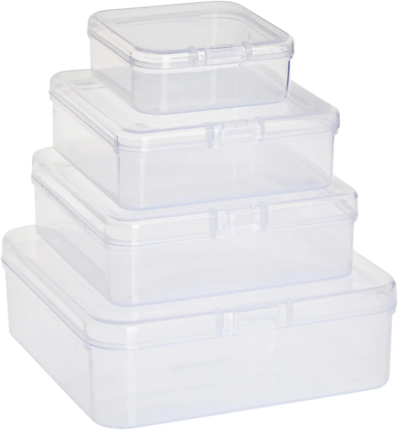40 Piece Empty Square Mini Storage Containers with Lids (4 Sizes) - Image 7