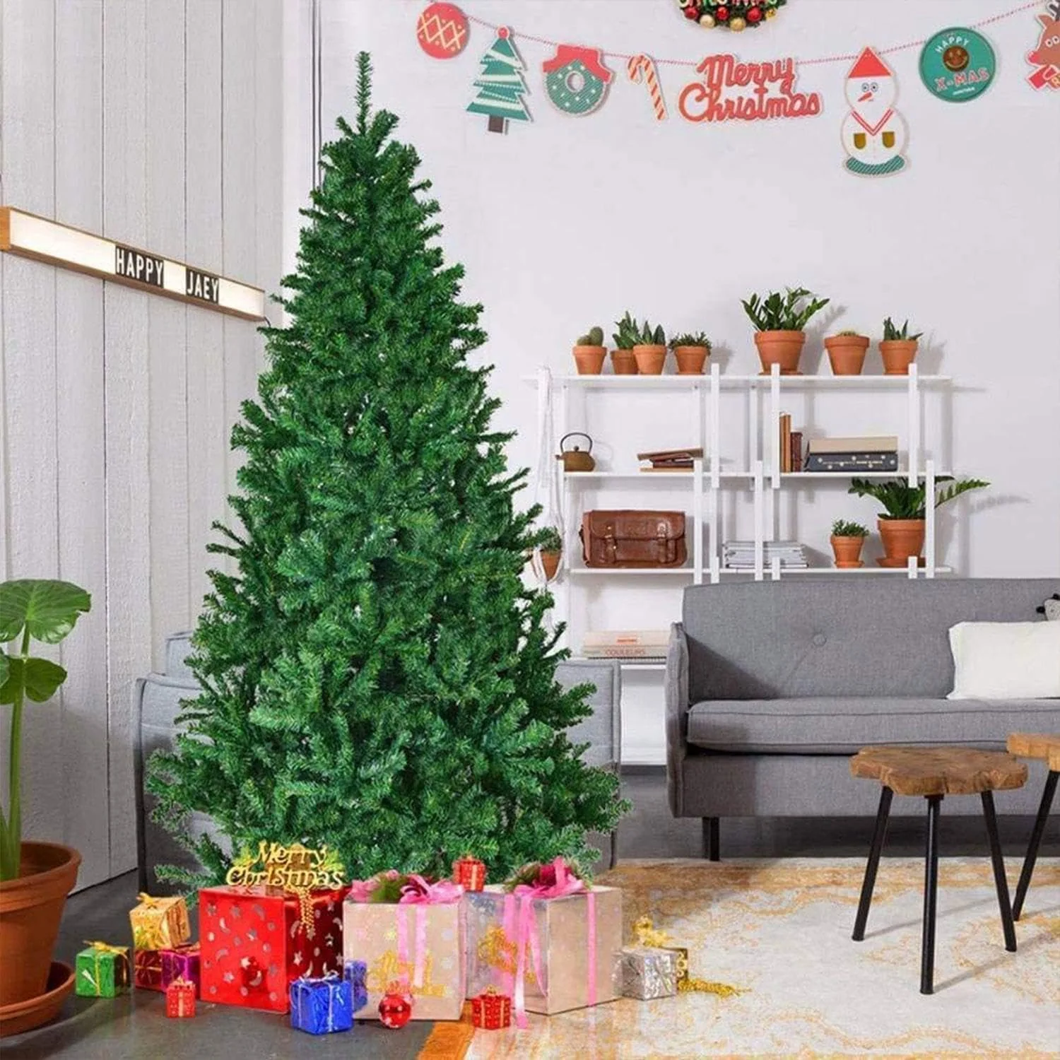 4FT Alaskan Pine Green Artificial Bushy Christmas Tree - 230 Tips - Image 6