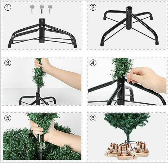 4FT Alaskan Pine Green Artificial Bushy Christmas Tree - 230 Tips - Image 9