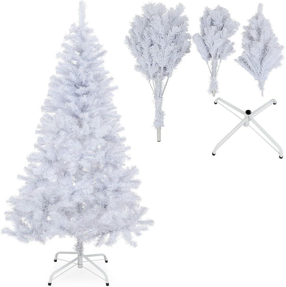 4FT Alaskan Pine White Artificial Bushy Christmas Tree - 230 Tips - Image 5