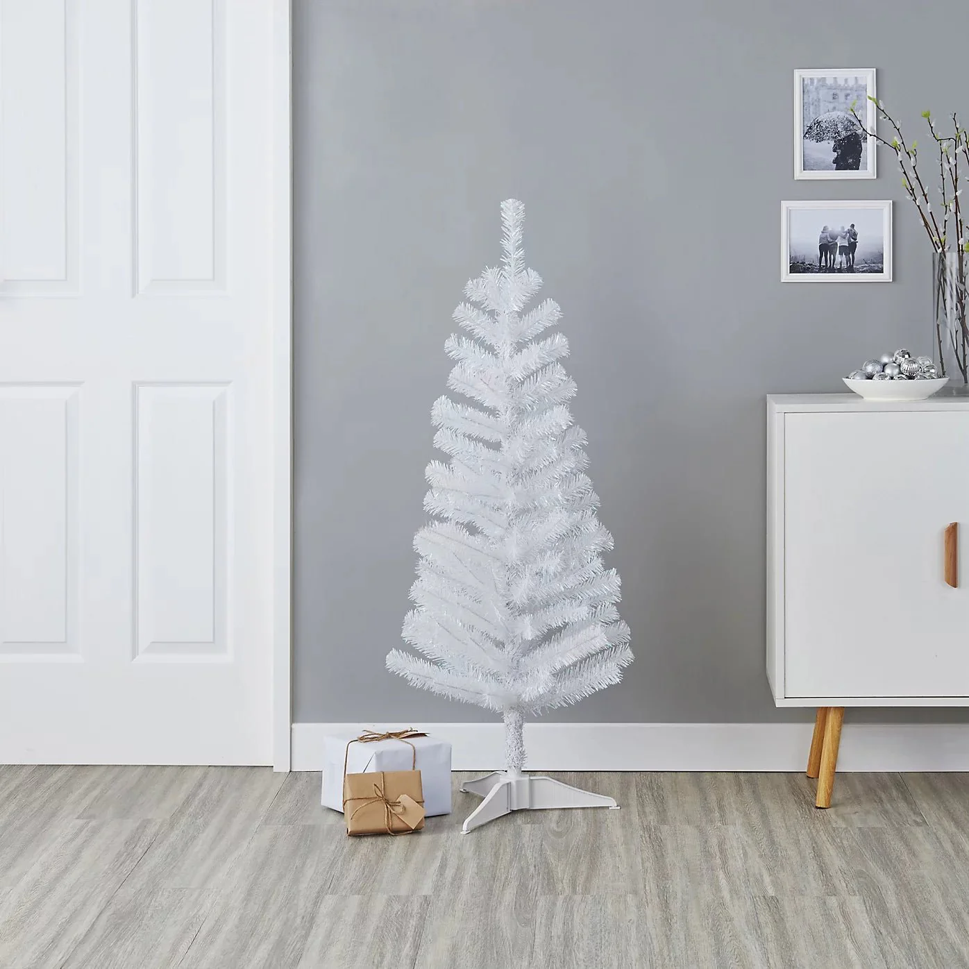 4ft Orelle Iridescent White Full Artificial Christmas Tree - Image 2