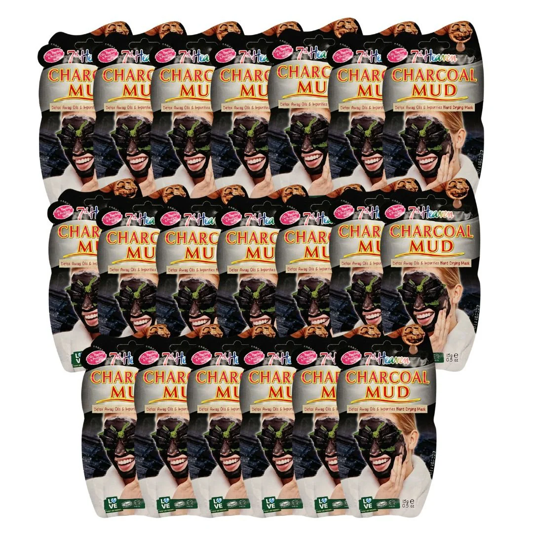 7th Heaven Charcoal Mud Mask 15g - 20 Pack