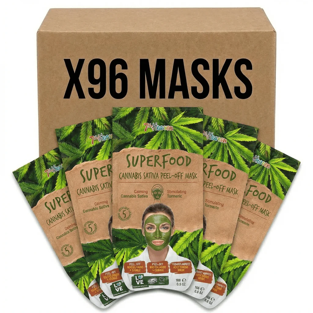 7th Heaven Superfood Cannabis Sativa Peel-Off Mask - X 96
