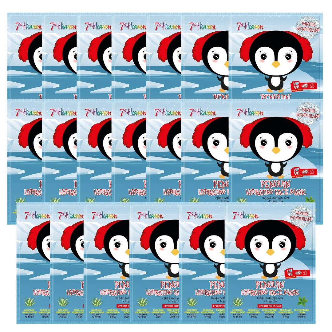 7th Heaven Winter Wonderland Penguin Facial Sheet Mask - 20 Pack