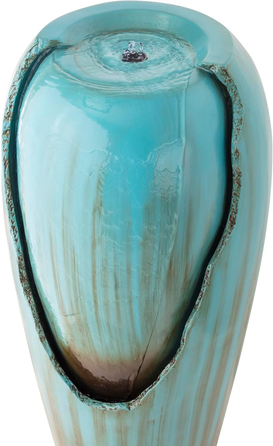 Alpine Corporation 84 cm Tall Water Jar Fountain with LED Light - Turquoise - Image 8