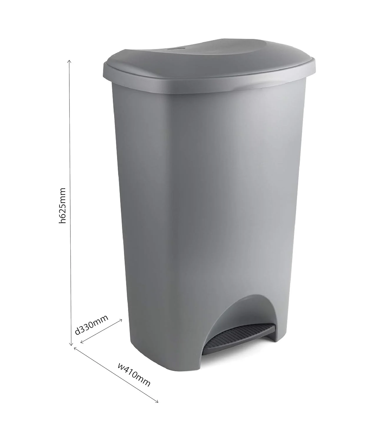 Addis 50 Litre Light Grey Kitchen Pedal Bin - Eco Edition - Image 5