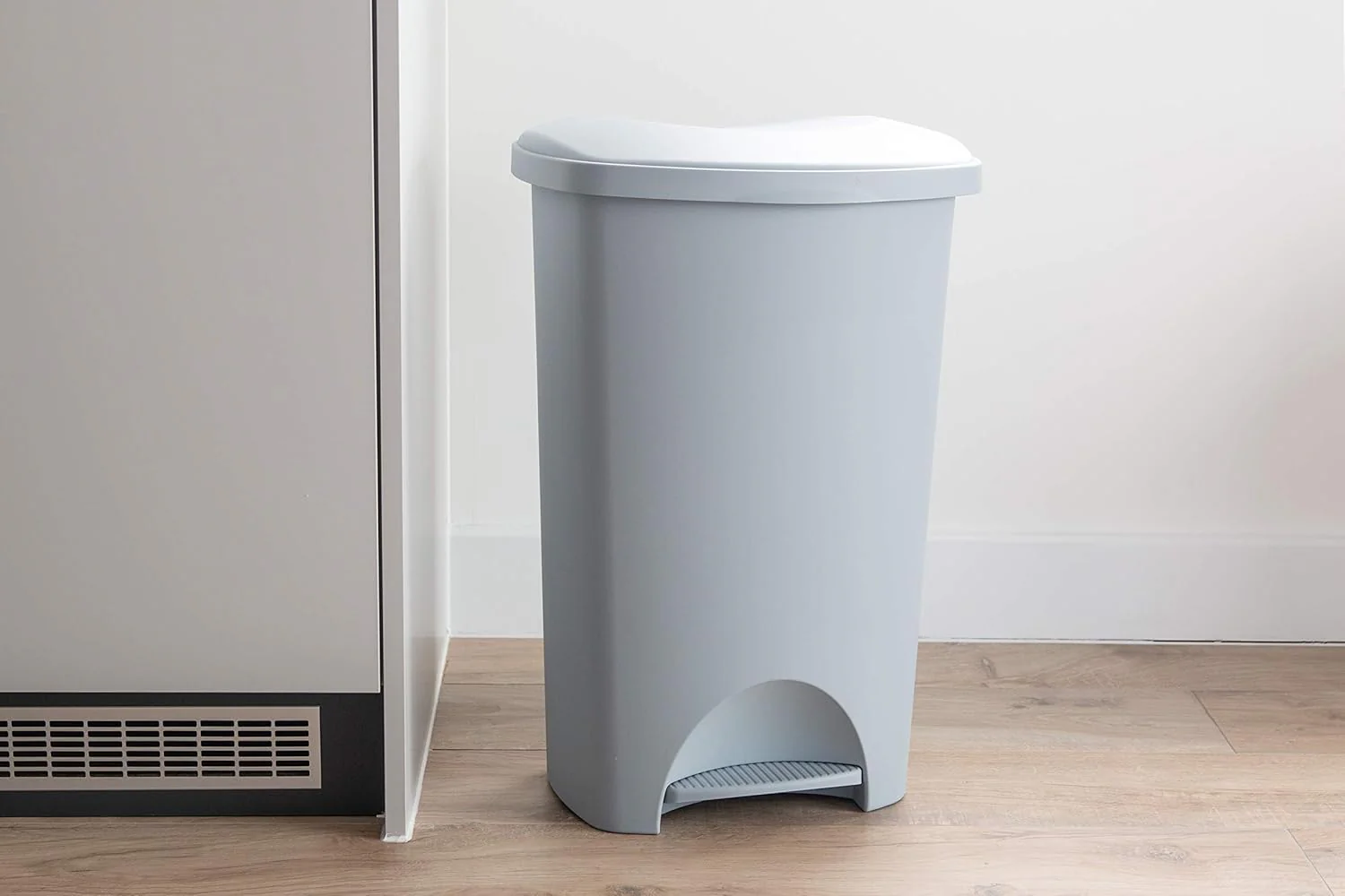 Addis 50 Litre Light Grey Kitchen Pedal Bin - Eco Edition - Image 6