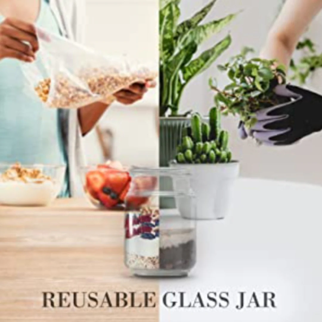Air Wick Cedar Wood & White Musk Large Glass Jar Candle - 480g - Image 3