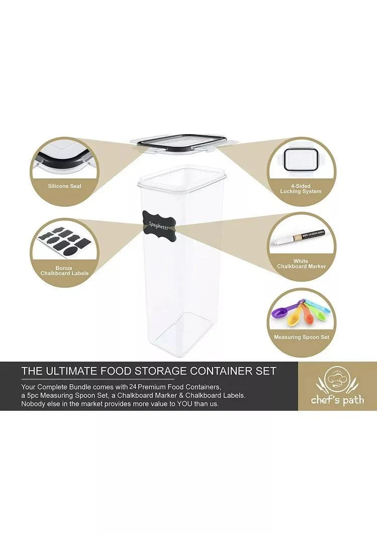 Airtight Food Storage Container Set - 24 Piece - Image 3
