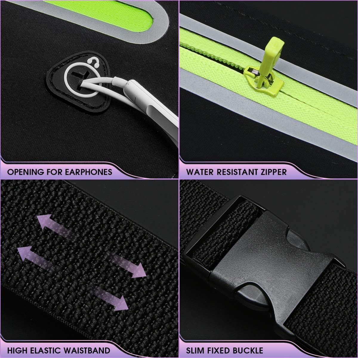 Akalas Ultra Slim Running Belt Waist Pack (Various Colours) - Image 9