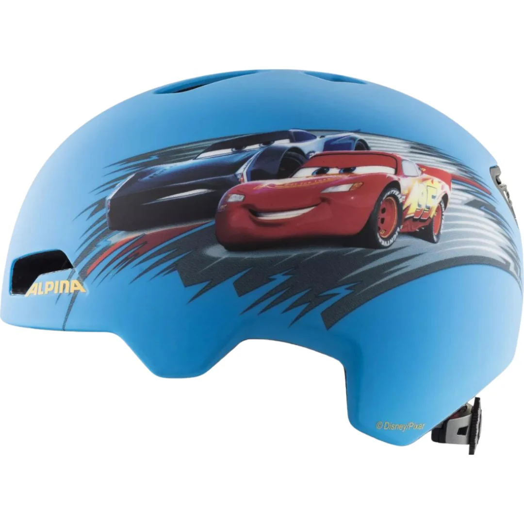 Alpina Disney Cars Kids Cycling Helmet aged 4 to 12 - Image 2