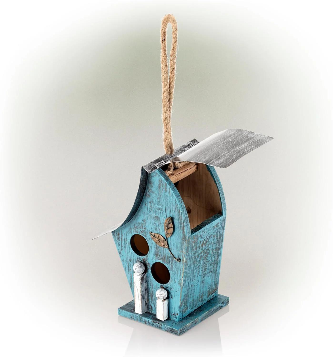 Alpine Corporation 30cm Outdoor Hanging Birdhouse - Blue - Image 8
