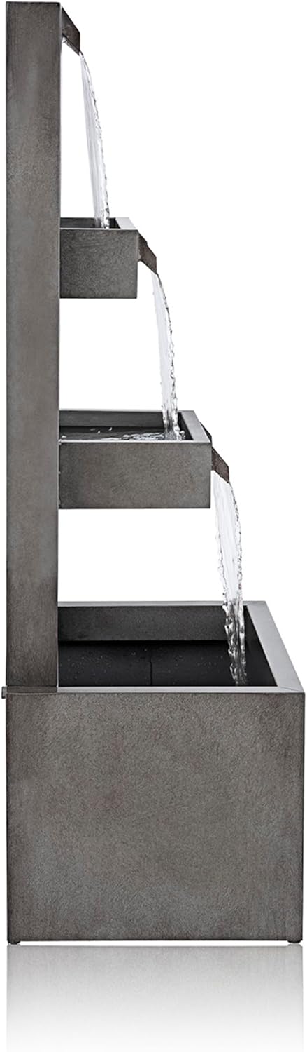 Alpine Corporation Metal Fountain - Grey - Image 8