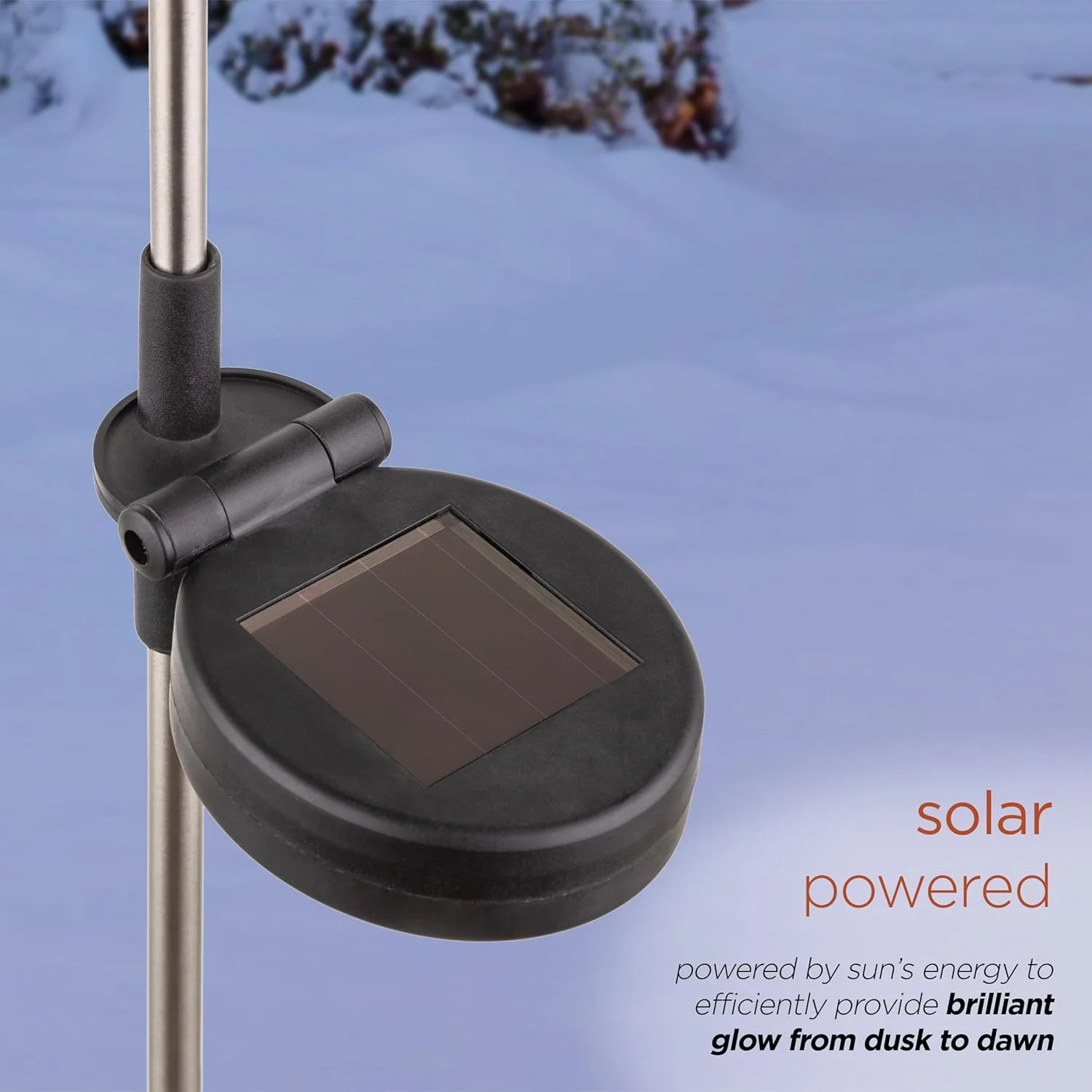 Alpine Corporation Snowman and Snowflakes Christmas Solar Powered Stake - Image 6
