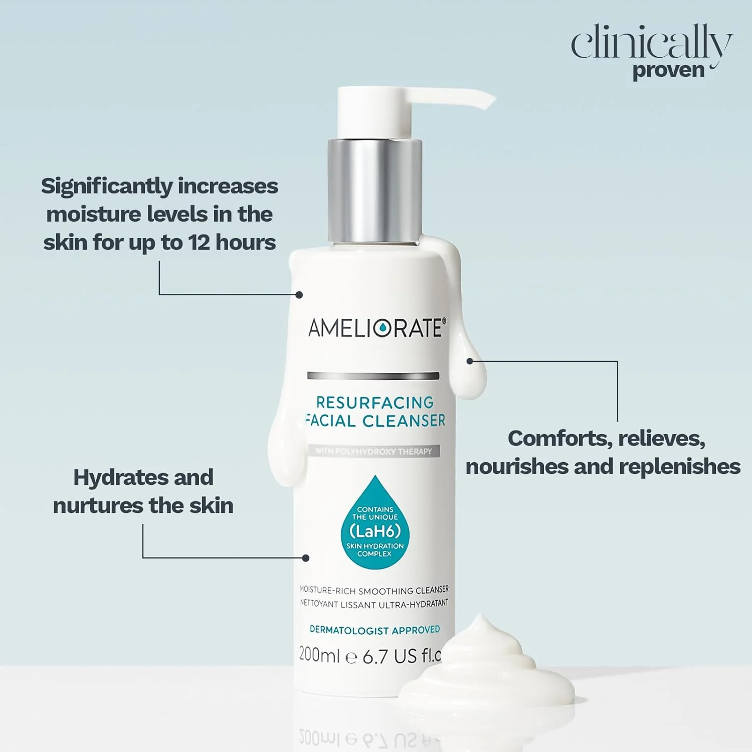 AMELIORATE Resurfacing Facial Cleanser - 200ml - Image 4