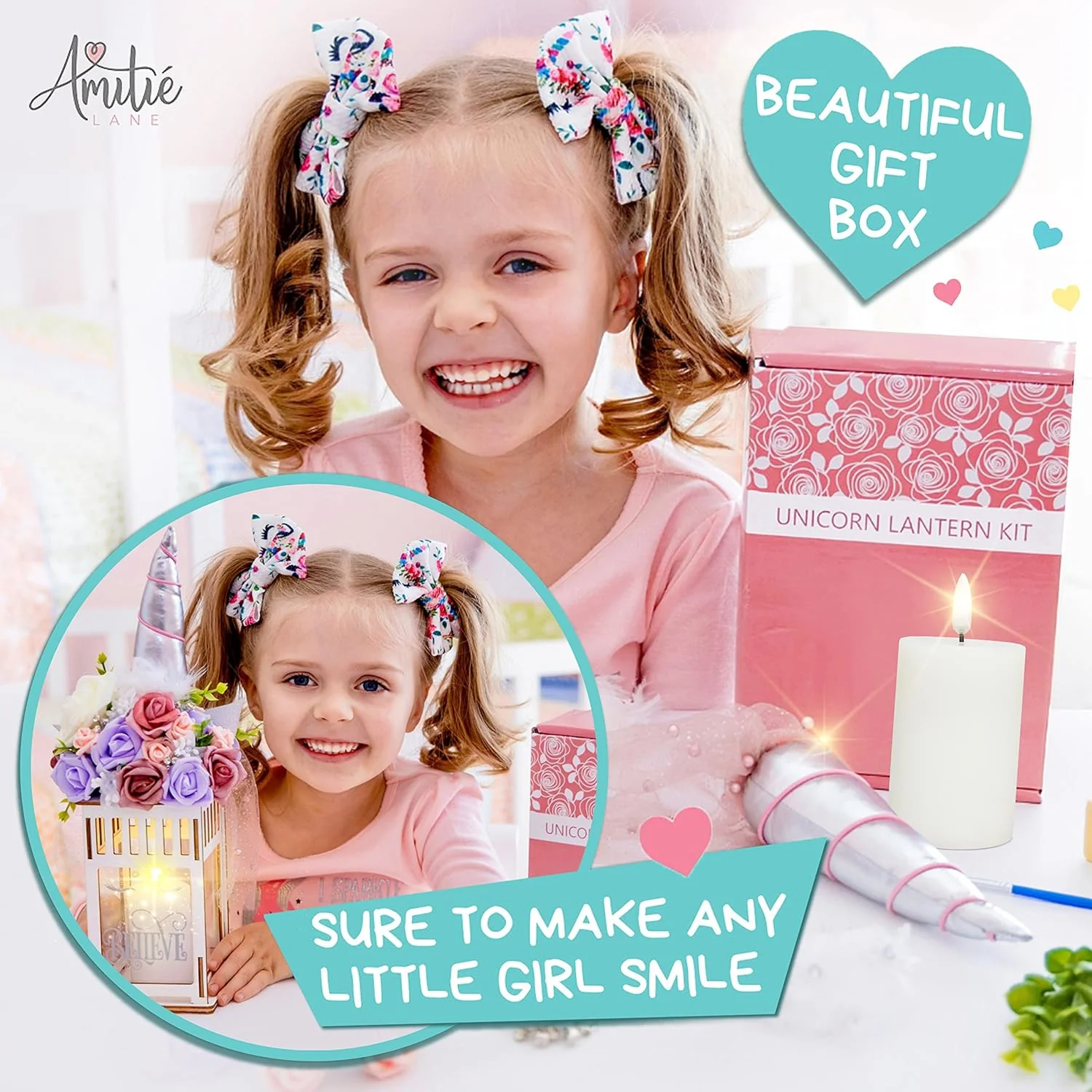 Amiti Lane DIY Unicorn Lantern Night Light Craft Kit - Image 4