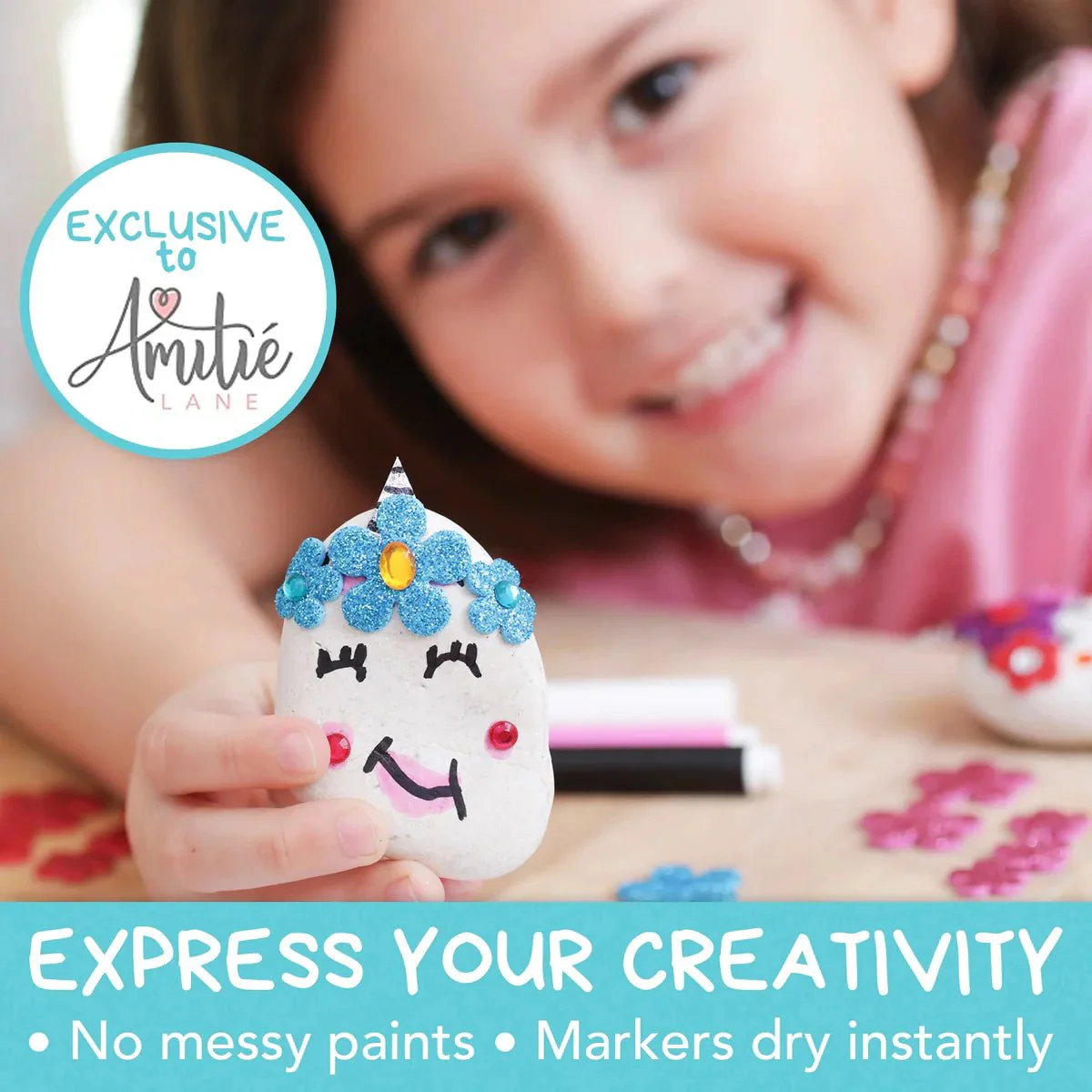 Amitie Lane DIY Unicorn Rock Decorating Kit - Image 4