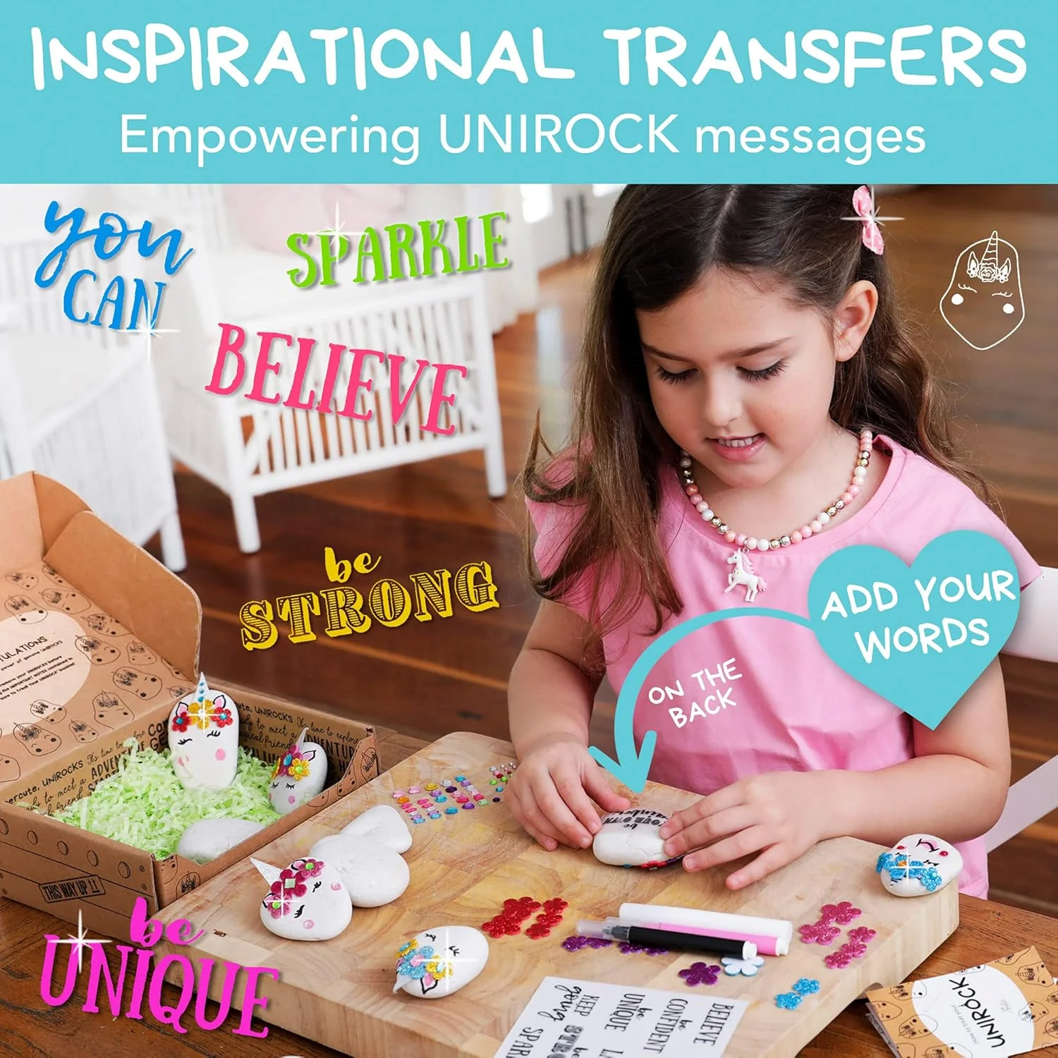 Amitie Lane DIY Unicorn Rock Decorating Kit - Image 6