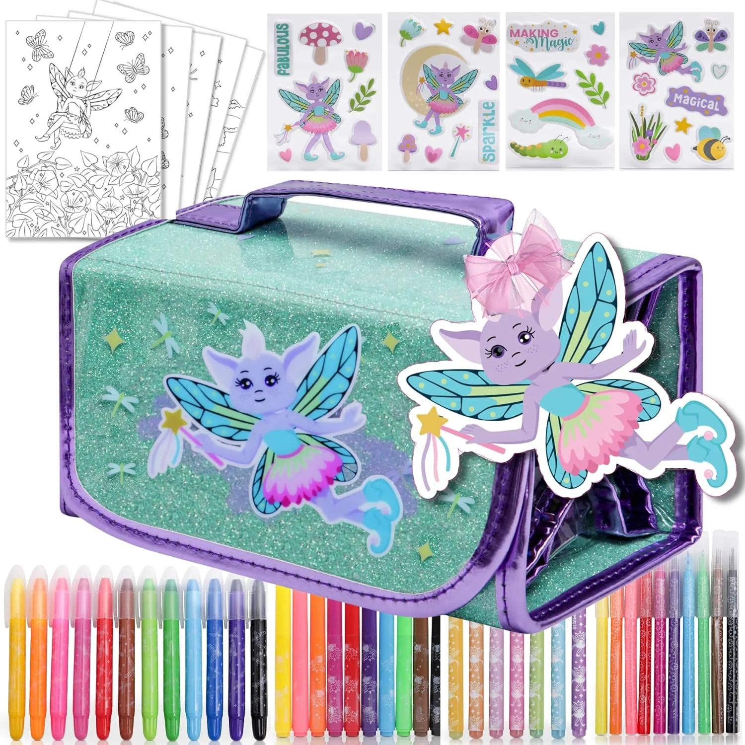 Amitié Lane Scented Markers With Fairy Pencil Case 6YRS+